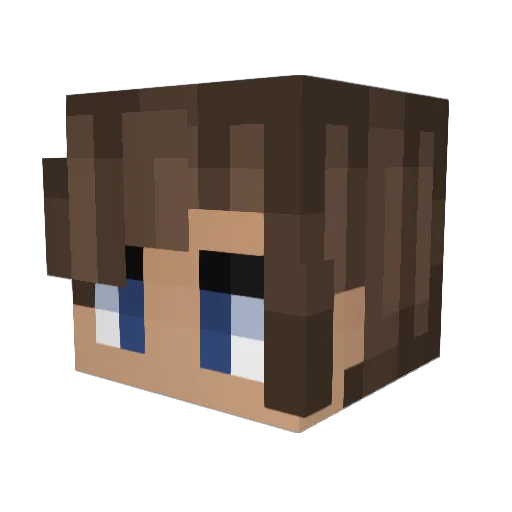 Pat_scythe Minecraft avatar head, 3D render