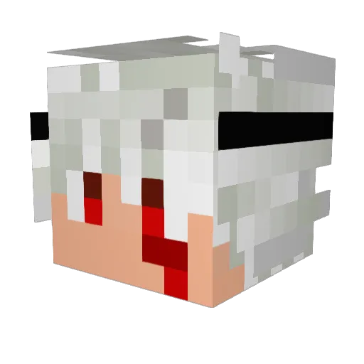 Pataconcito Minecraft avatar head, 3D render