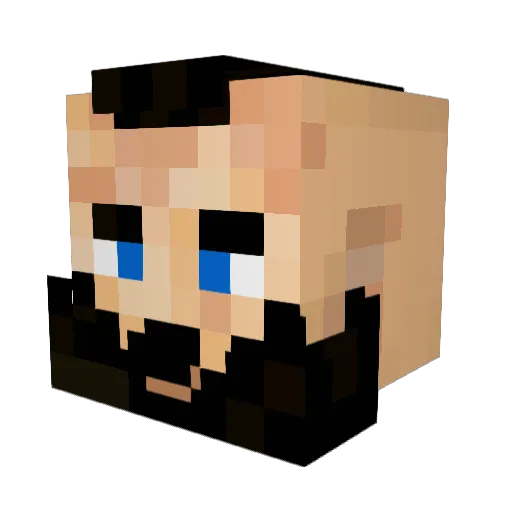 Patamon007 Minecraft avatar head, 3D render