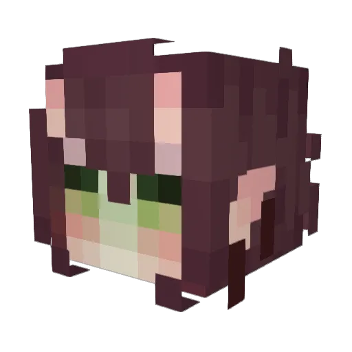 PatashnikPOK Minecraft avatar head, 3D render