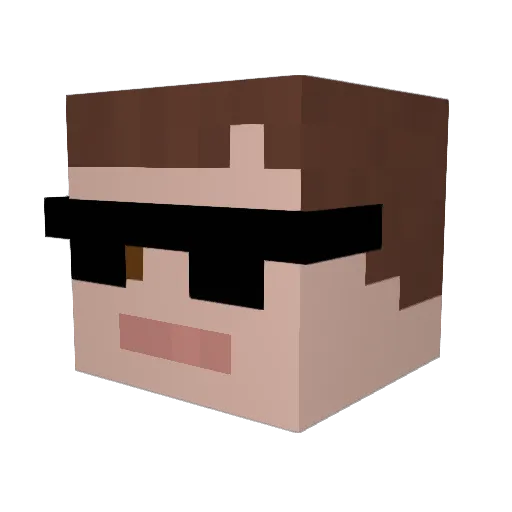 Patata12308 Minecraft avatar head, 3D render