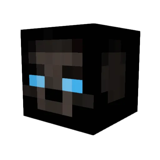 PatataCroW Minecraft avatar head, 3D render