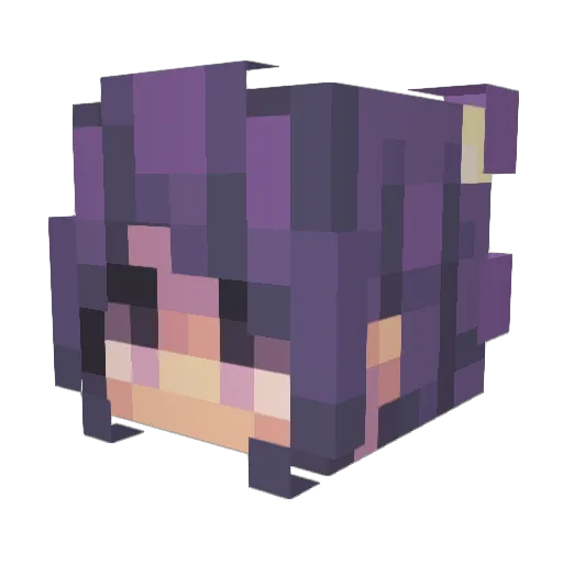 Patatafritamalo Minecraft avatar head, 3D render