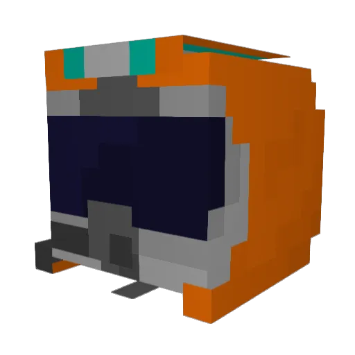 Patatatomique Minecraft avatar head, 3D render