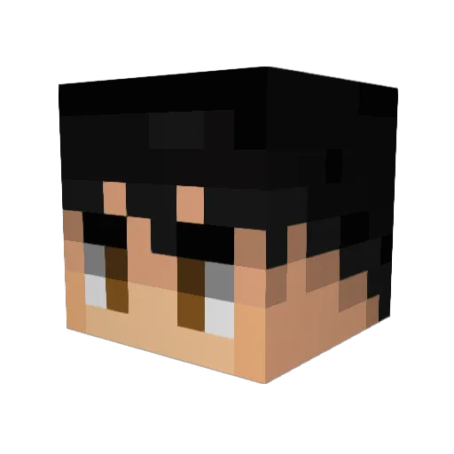 Patate2Forainn Minecraft avatar head, 3D render