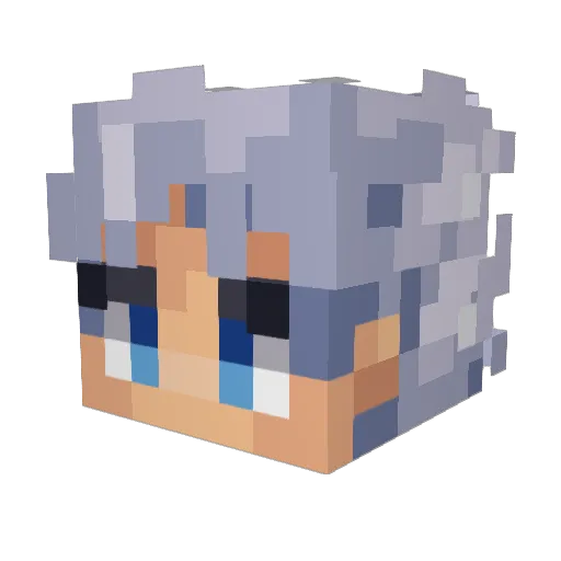 PatateD0uce Minecraft avatar head, 3D render