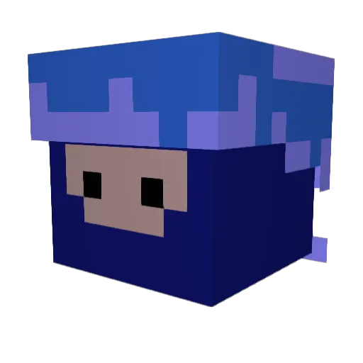 PatateDoouce Minecraft avatar head, 3D render
