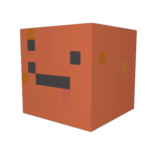 Patatedoucedeux Minecraft avatar head, 3D render