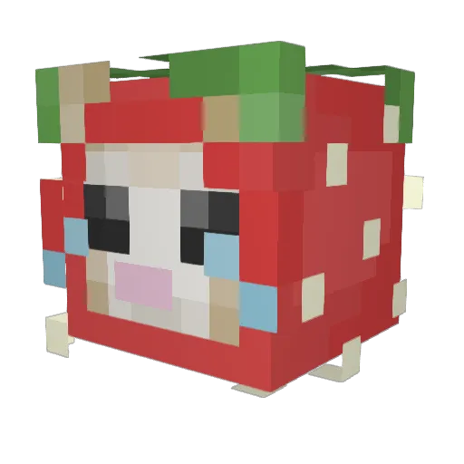 PatatesMachida Minecraft avatar head, 3D render