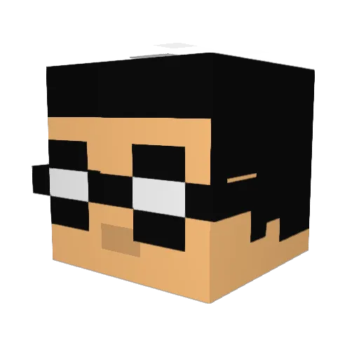 Patatje095 Minecraft avatar head, 3D render