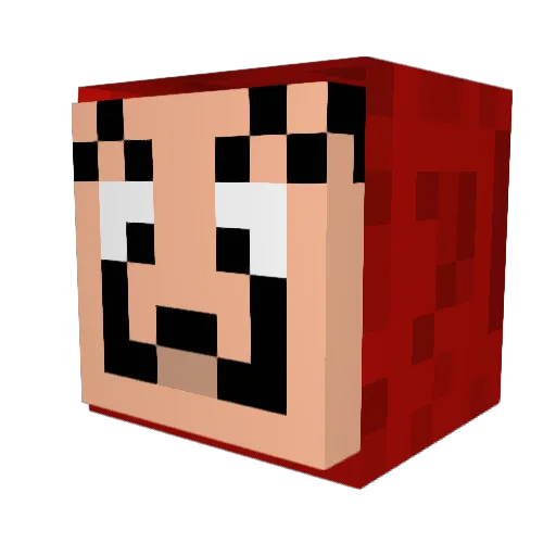 Patatou32 Minecraft avatar head, 3D render