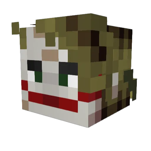 Patch1089 Minecraft avatar head, 3D render