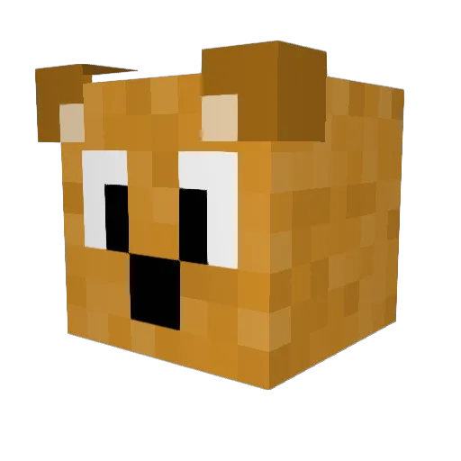 Patch21 Minecraft avatar head, 3D render