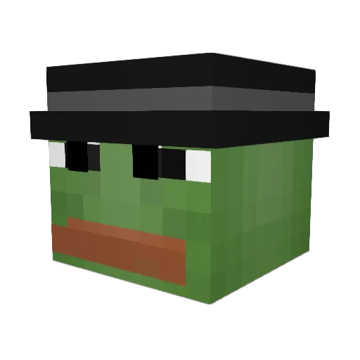 Patcham Minecraft avatar head, 3D render