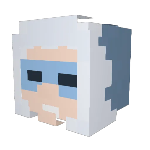 PatchersTheGreat Minecraft avatar head, 3D render