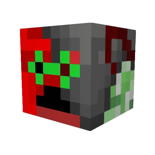 Patches1220 Minecraft avatar head, 3D render