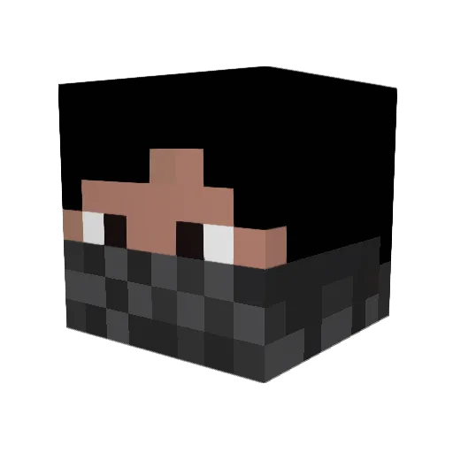 Patcho_XIII Minecraft avatar head, 3D render