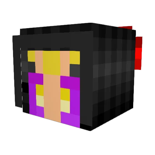 Patchwork_Dragon Minecraft avatar head, 3D render