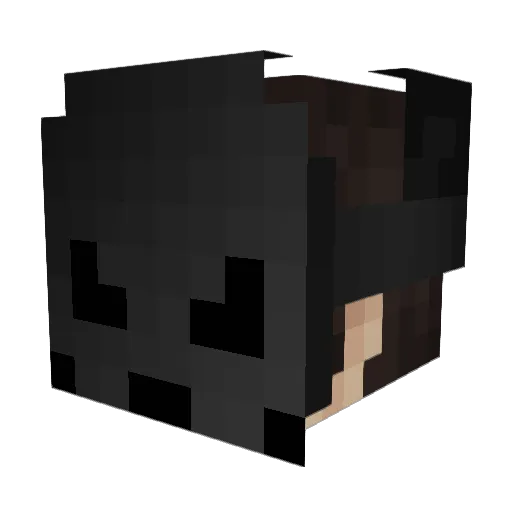 PateCroute Minecraft avatar head, 3D render