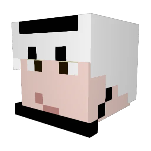 Patency_ Minecraft avatar head, 3D render