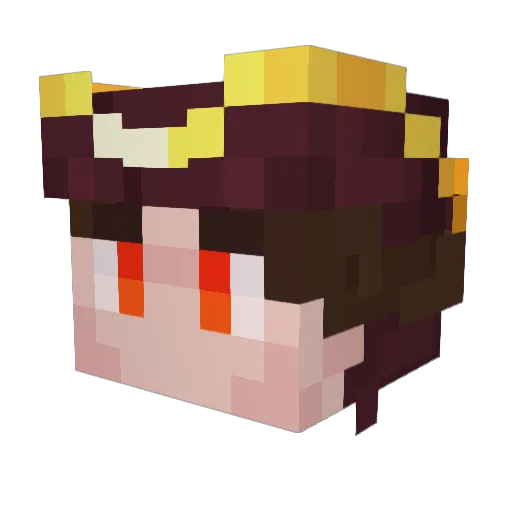 Patentik42 Minecraft avatar head, 3D render