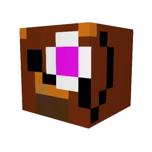 PaterAmbrosios Minecraft avatar head, 3D render