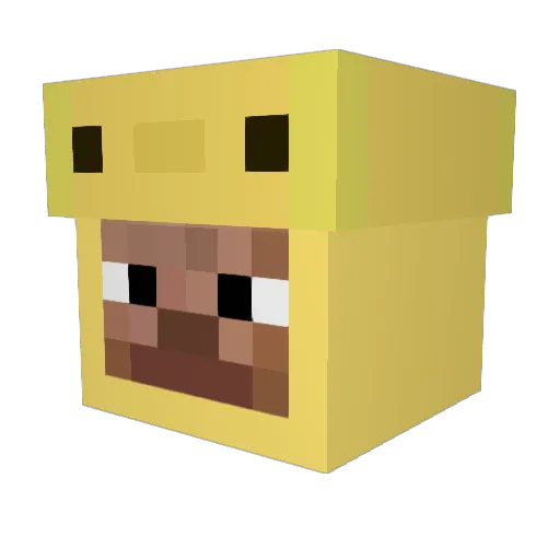 Paterick__ Minecraft avatar head, 3D render