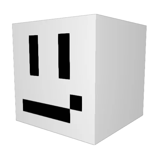 Patevs Minecraft avatar head, 3D render