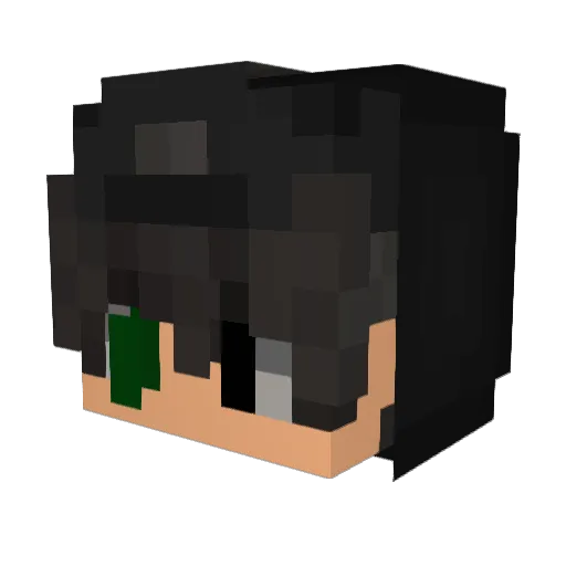 PatgosSahur Minecraft avatar head, 3D render