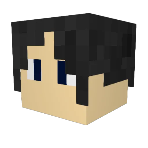 PathKeeper Minecraft avatar head, 3D render
