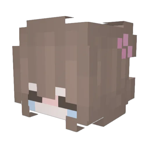 PatheticGirl823 Minecraft avatar head, 3D render