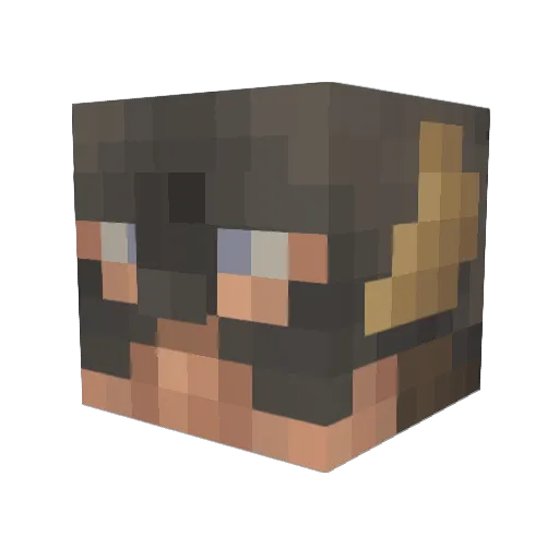 Pathfinder107 Minecraft avatar head, 3D render