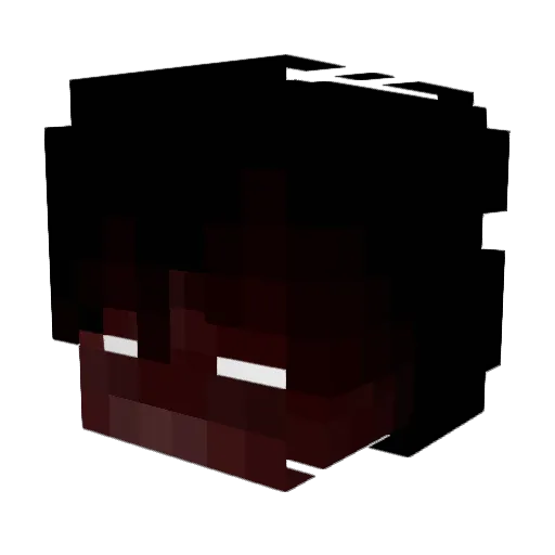Pathin Minecraft avatar head, 3D render