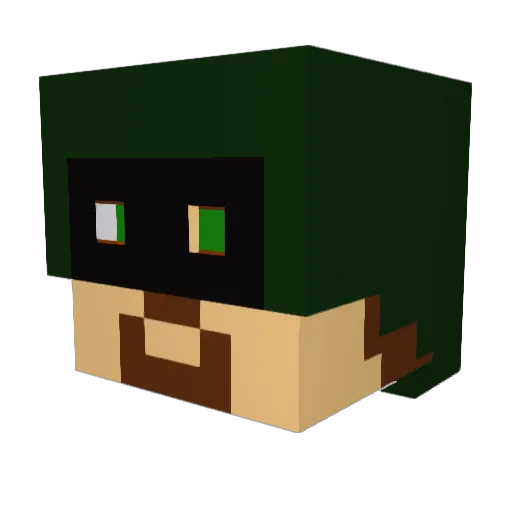 Pathkeeper24601 Minecraft avatar head, 3D render