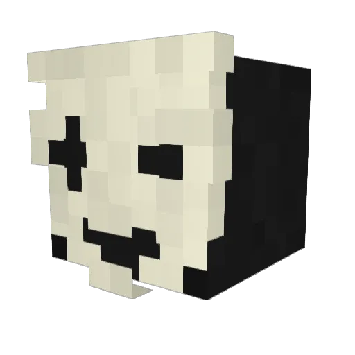 Pathologique Minecraft avatar head, 3D render