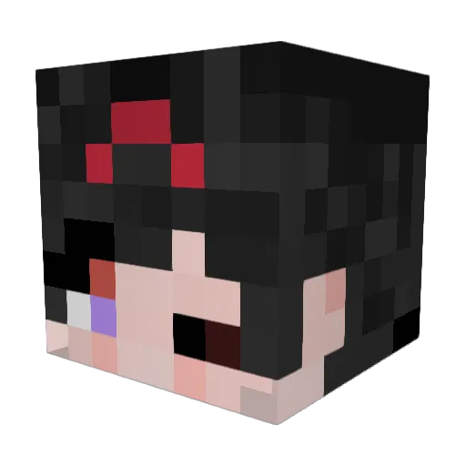 Paticchi Minecraft avatar head, 3D render