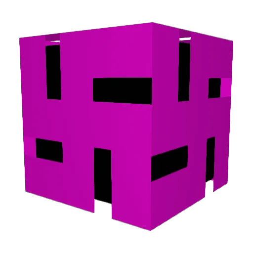 Patient01 Minecraft avatar head, 3D render