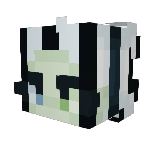 Patikouga Minecraft avatar head, 3D render