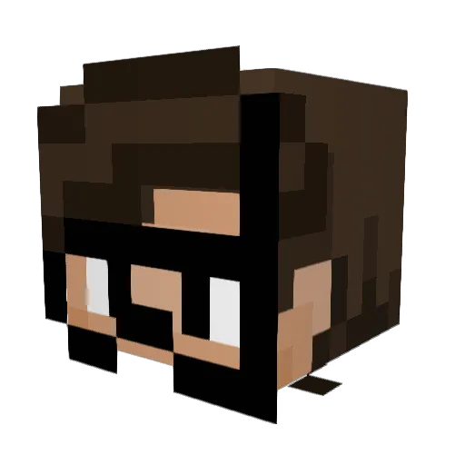Patism Minecraft avatar head, 3D render