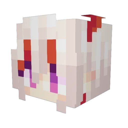 Patissum Minecraft avatar head, 3D render