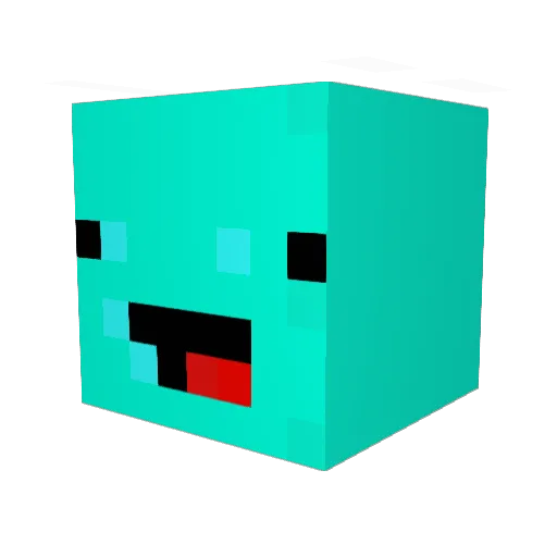 Patito222 Minecraft avatar head, 3D render