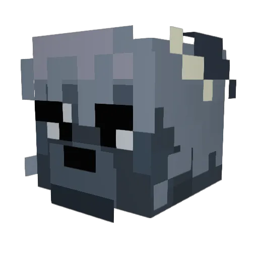 PatitoFeoMx Minecraft avatar head, 3D render