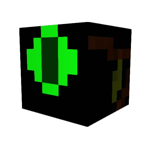 Patiy Minecraft avatar head, 3D render