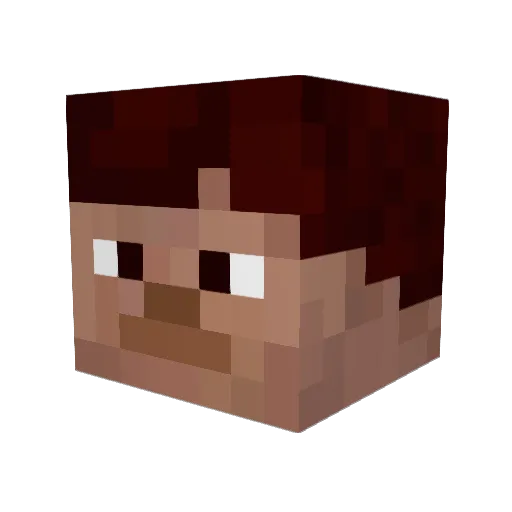 Patizor Minecraft avatar head, 3D render