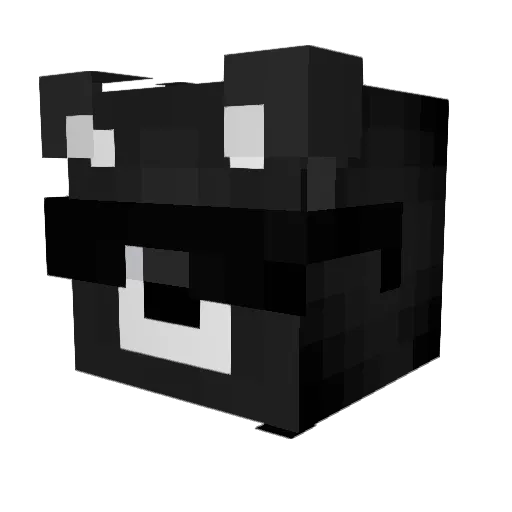 Pato420 Minecraft avatar head, 3D render
