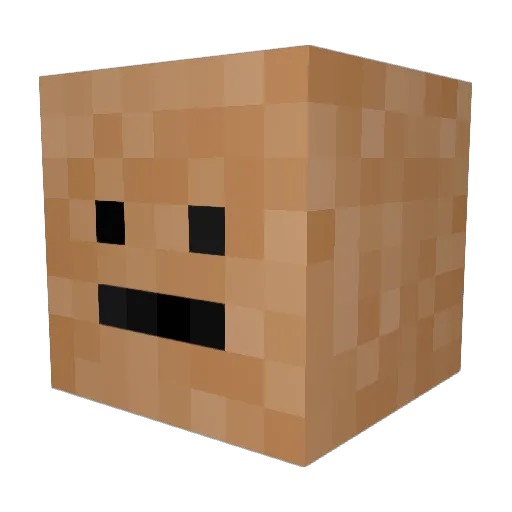 PatoAssassin Minecraft avatar head, 3D render