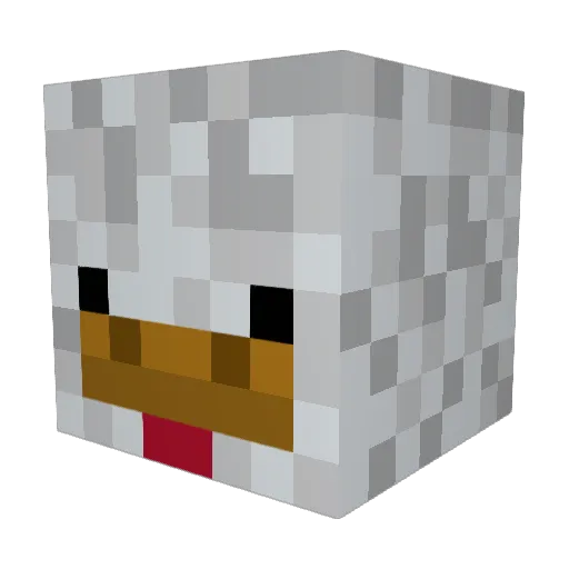 PatoCilantro Minecraft avatar head, 3D render