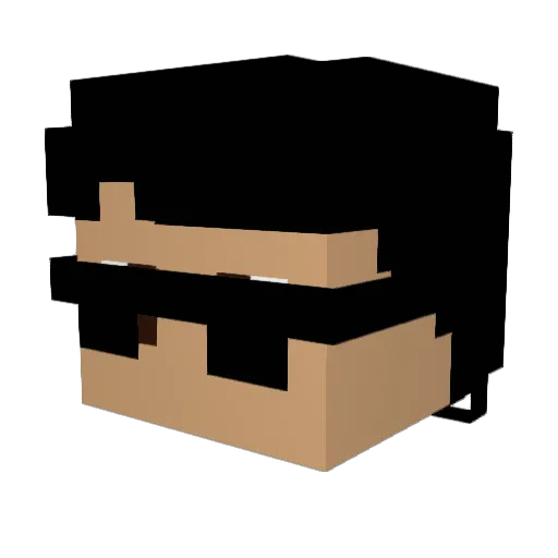 PatoDeweloper Minecraft avatar head, 3D render