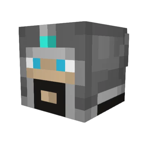 PatoPatum Minecraft avatar head, 3D render