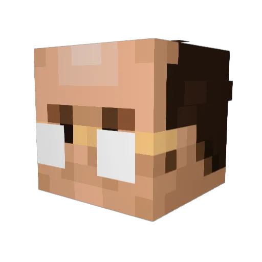 PatoTotal_ Minecraft avatar head, 3D render